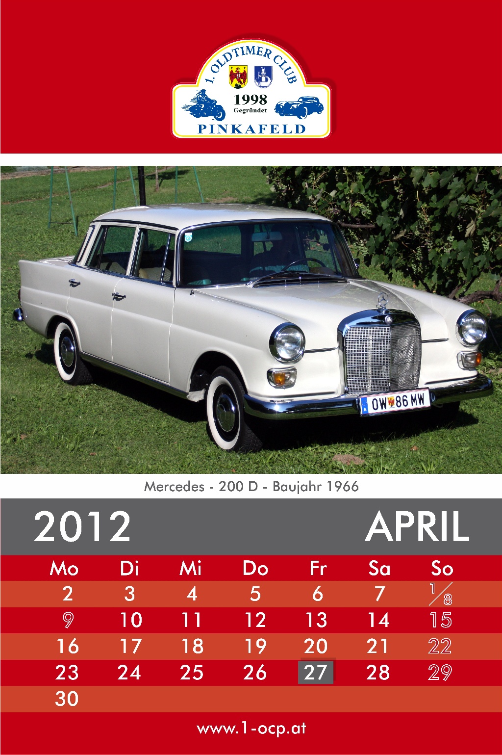 Oldtimerkalender 2012